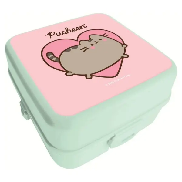 Cutie alimente pentru copii Pusheen, plastic, verde