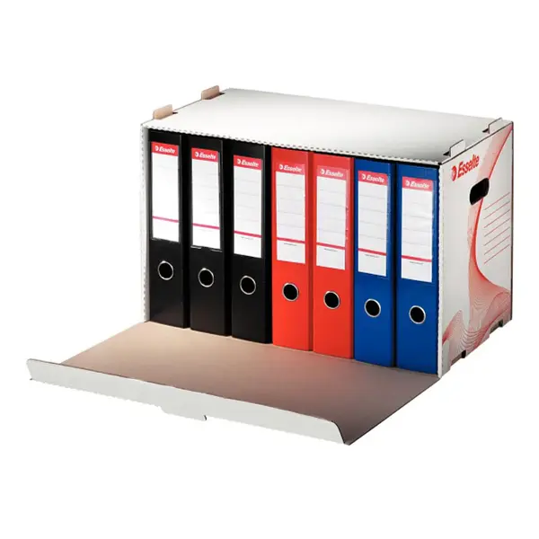 Cutie arhivare carton deschidere frontala alb Esselte Standard Cutie arhivare carton deschidere frontala alb Esselte Standard