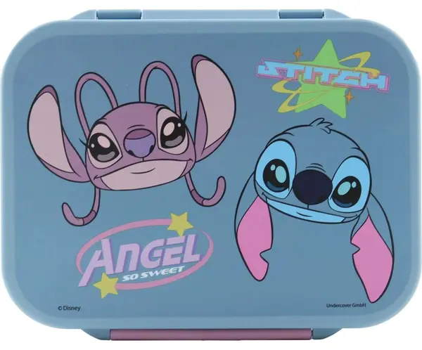 Cutie cu alimente GIM Stitch - 1000 ml, Cu 3 compartimente