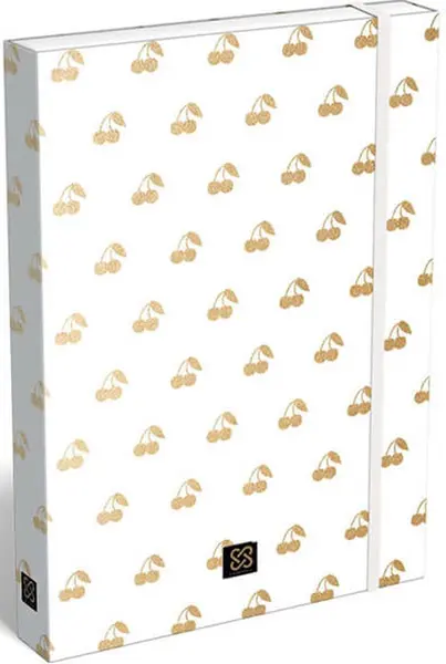 Cutie cu elastic Lizzy Card Cornell Cherry Gold - 33 x 24 x 5 cm