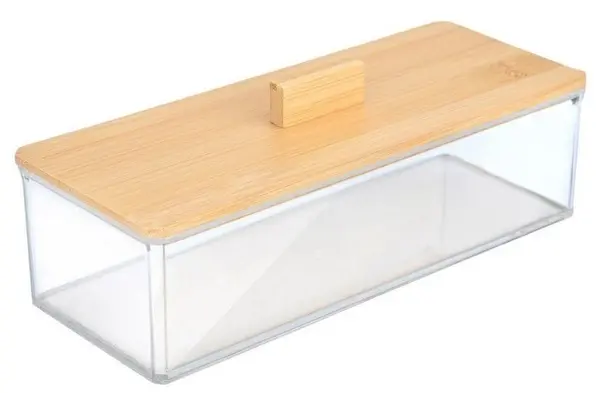 Cutie de accesorii Estia - Bamboo Essentials, 23.3 x 9.4 x 8.8 cm