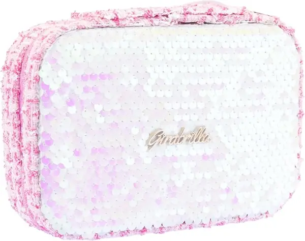 Cutie de bijuterii si accesorii cu paiete reversibile, Girabrilla