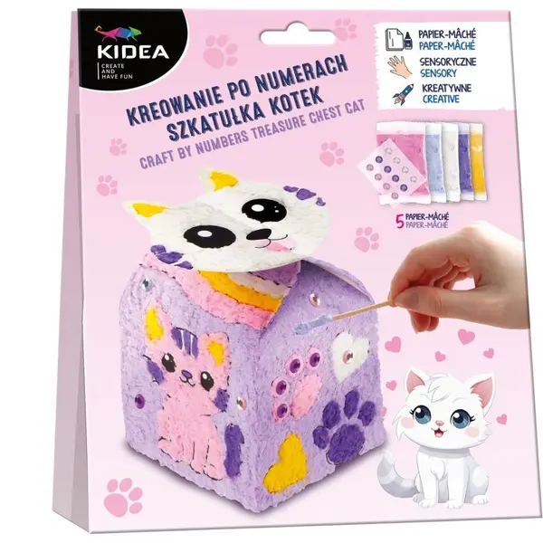 Cutie de creat pe numere Kidea – Puiuți de pisică