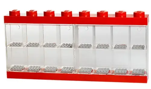 Cutie de depozitare LEGO 40660001 pentru 16 minifigurine (Rosu)