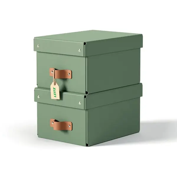 Cutie de depozitare Leitz Puro 7l carton reciclat 2 buc/set Cutie de depozitare Leitz Puro 7l carton reciclat 2 buc/setverde