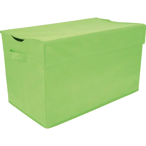 Cutie de depozitare textila pliabila, cu capac, 60 x 35 x 35 cm, culoare verde deschis
