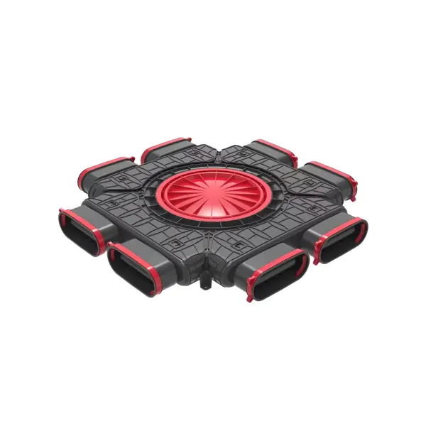 - Cutie de distribuție plata Heatpex Aria Flat 500, 8x50 mm, Tehnologie OneClick, Material Polipropilenă (PP), Construcție modulară, ATC1, Negru
