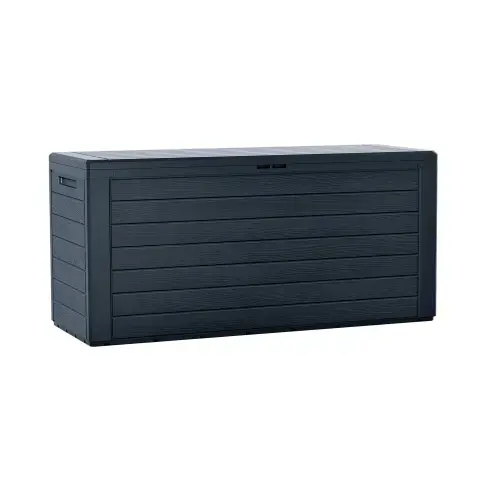 Cutie de gradina Prosperplast MBWL280-S433, Plastic, 116 x 43.8 x 55 cm, 280 l, Gri