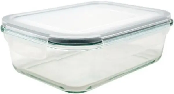 Cutie de sticlă pentru alimente Nerthus - 370 ml, cu inchidere ermetica