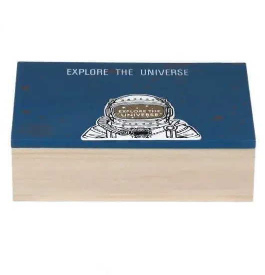 Cutie decorativa pentru depozitarea obiectelor mici, Design Astronaut, 24x14x7 cm