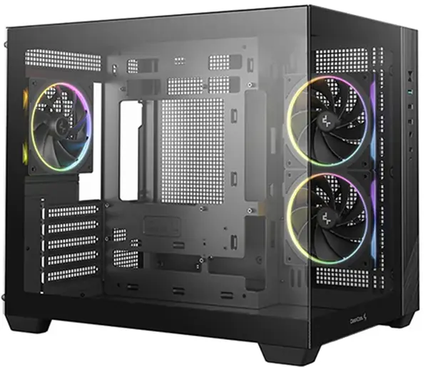 Cutie DeepCool - CG330 3F, mini tower, negru