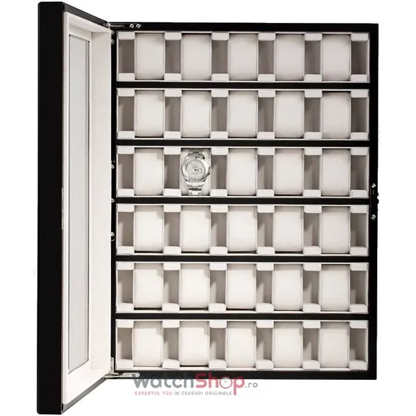Cutie depozitare Rothenschild RS-1100-30BL 10 x 40.5 x 56.5 pentru 30 de ceasuri Negru