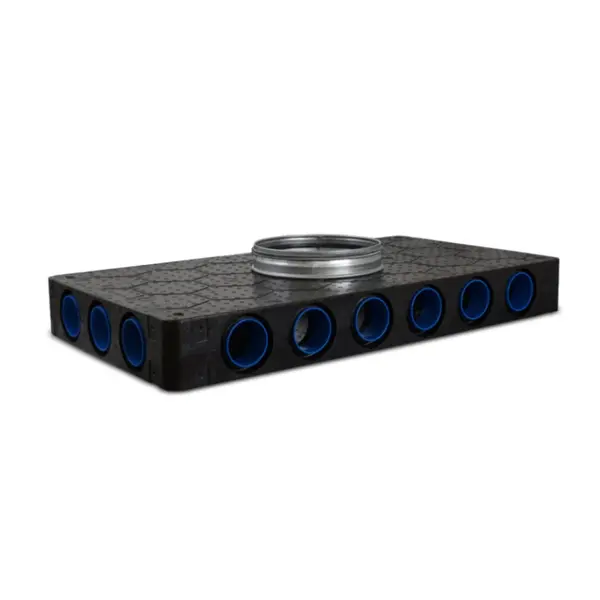 - Cutie distributie Alnor, FLX-PLO-EPP-R-75-2-4-2-0-160, pentru tubulatura MVHR Ø75 mm din EPP&conector MSF-160