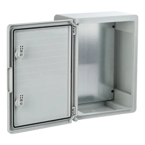 Cutie distributie IP65 din ABS gri'usa mata'placa metalica'400x500x240 mm PP3007
