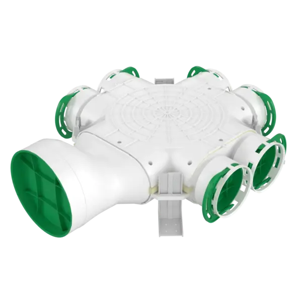 - Cutie distributie racord lateral Awenta, VCB160-6/90, Ø160-6x90