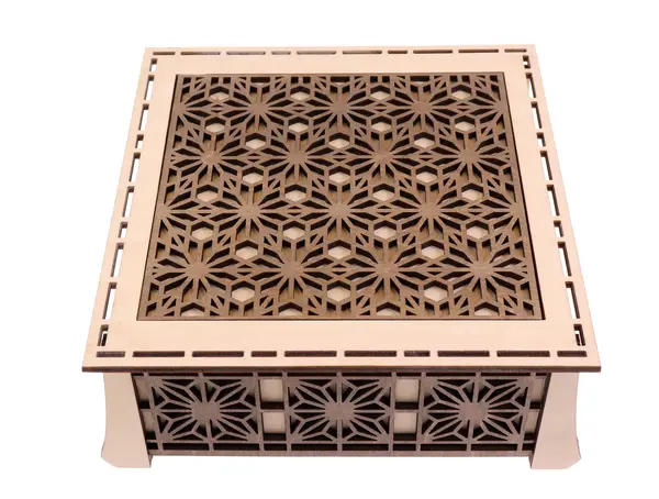 Cutie lemn - Motiv decupat, 16.5x9x7cm | Acrilat WoodBox
