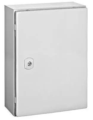 Cutie metalica cu contrapanou IP66 Schrack WSA4030150, 40x30x15cm, gri deschis, pana la 62 kg, IK10, conform EN 62208