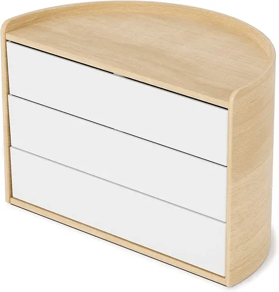 Cutie pentru bijuterii și accesorii Umbra - Moona, albă
