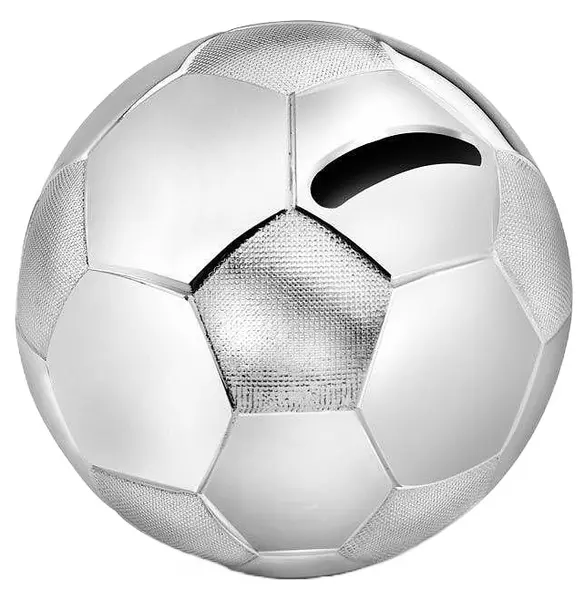 Cutie pentru copii Zilverstad - Mingea de fotbal, argintie