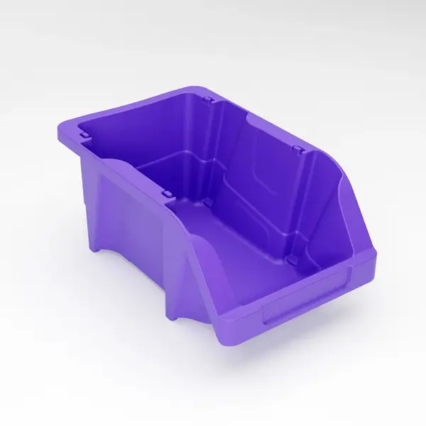 Cutie pentru depozitare, Ergobox 1, mov, 173 x 106 x 78 mm