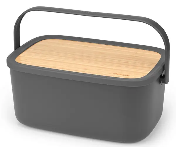Cutie pentru depozitare pâine Brabantia - Nic, Dark Grey