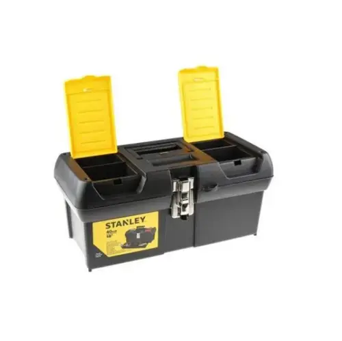 Cutie pentru depozitare si transport Stanley 1-92-065, incuietoare metalica, 400x180x130mm (Negru/Galben)