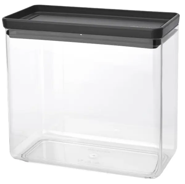 Cutie pentru depozitarea produselor Brabantia - Tasty+ Stackable, 3.5 l, Dark Grey