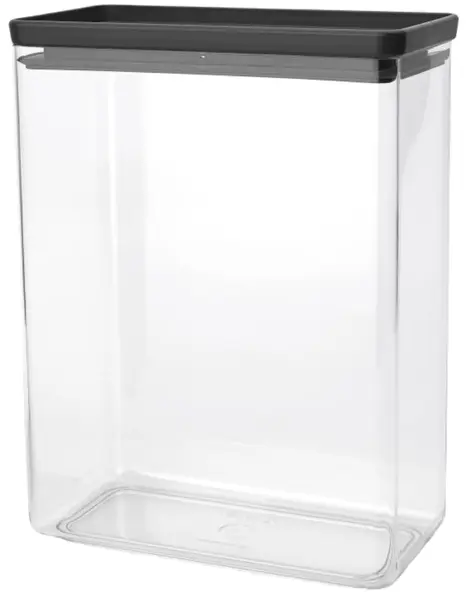 Cutie pentru depozitarea produselor Brabantia - Tasty+ Stackable, 5.4 l, Dark Grey