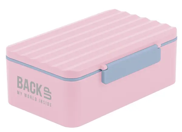 Cutie pentru mâncare Back Up 6 C - Cu 2 compartimente, roz