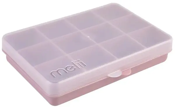Cutie pentru mâncare Melii Luxe - Cu 12 compartimente, roz