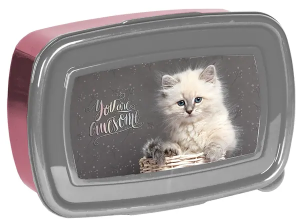Cutie pentru mâncare Paso Cat - Pisică albă. 750 ml
