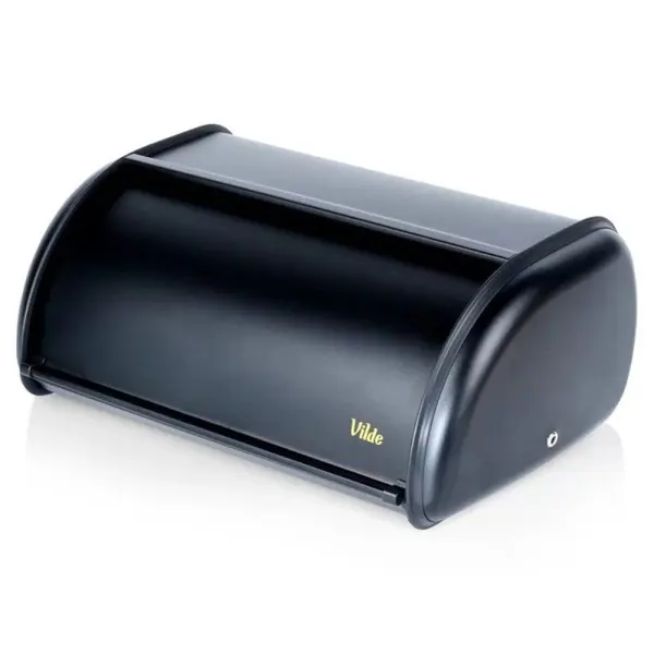 Cutie pentru Paine din Otel, Neagra, Vilde, 36 x 23 x 14.5 cm