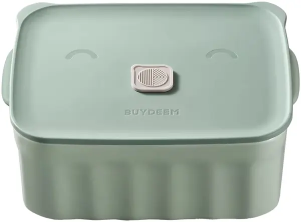 Cutie pentru prânz BUYDEEM - Bento CT1006, 20.5 x 10.5 x 17 cm, verde