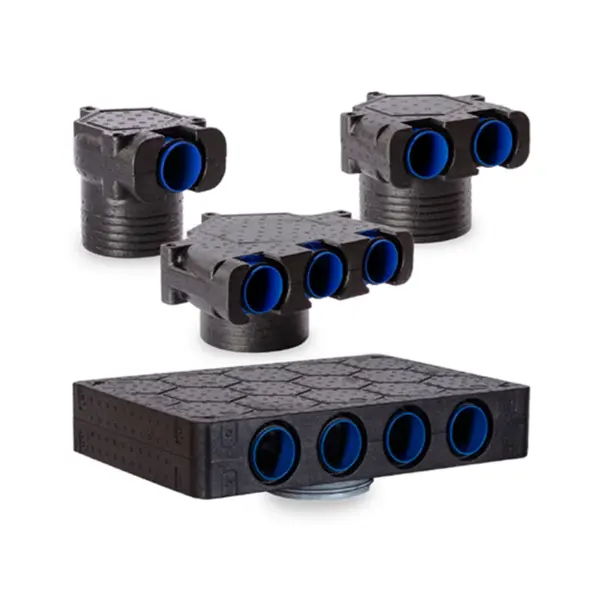- Cutie plenum EPP cu garnitură ALNOR | pentru tub flexibil FLX D-75 | racord MSF-100 | 1x100