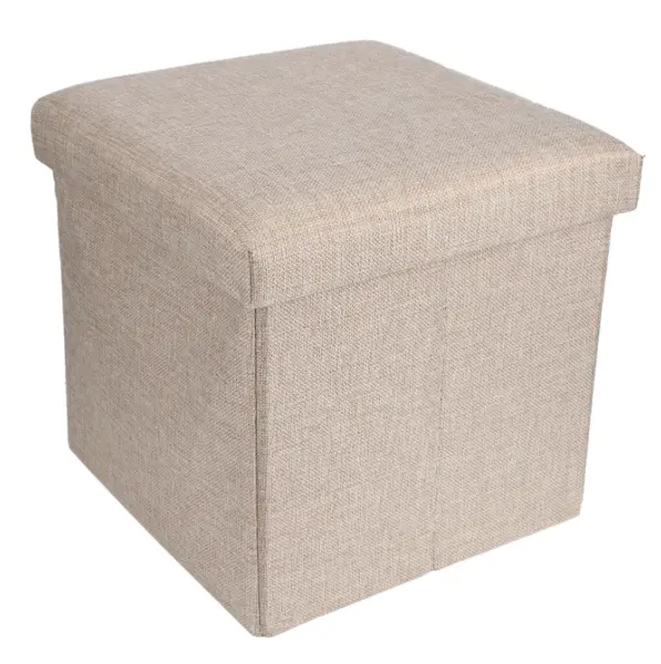 Cutie pliabila pentru depozitare tip taburet GRI 38x35x30 cm PATRATA