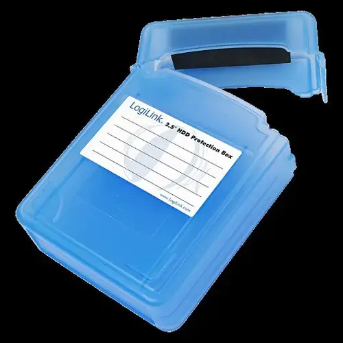 Cutie protectie pentru 2 x HDD 2.5'', LOGILINK (Albastru)
