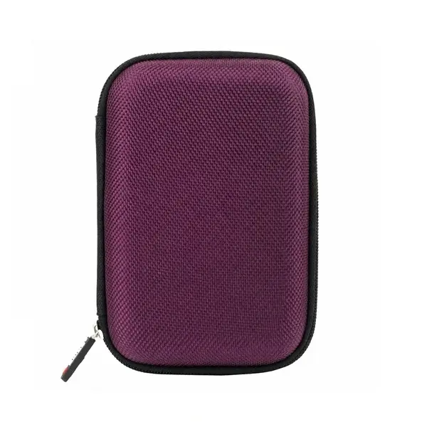 Cutie rigida pentru prastie, husa protectie, compacta, rezistenta la socuri, 16x11x4 cm, mov