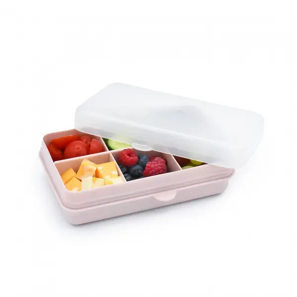Cutie snack cu 6 compartimente Melii Pink
