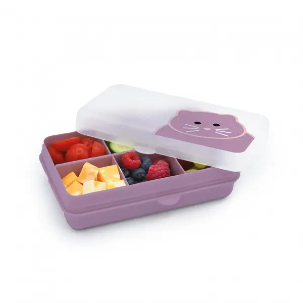 Cutie snack cu 6 compartimente Melii pisica