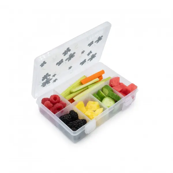 Cutie snack cu 8 compartimente Melii print flori