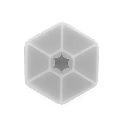 Cutie snack hexagon Melii, 6 compartmente, Gri