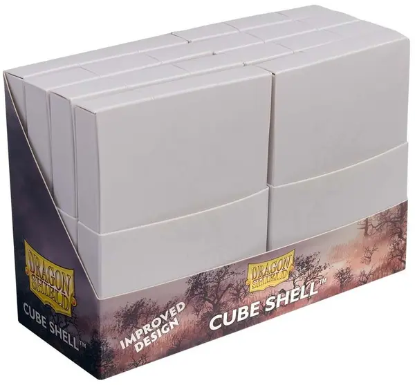 Cutii pentru cărți Dragon Shield Cube Shell - Ashen White (8 buc.)