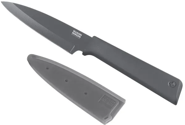 Cuțit de bucătărie Kuhn Rikon - Colori+, 9.4 cm, gri