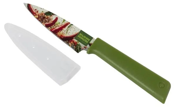 Cuțit de bucătărie Kuhn Rikon - Colori+, Hot & Spicy, 9 cm verde