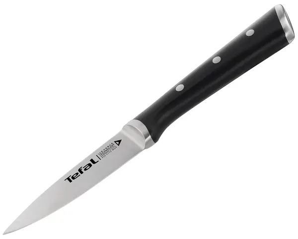 Cuțit de bucătărie Tefal - Ingenio Ice Force, 9 cm, negru