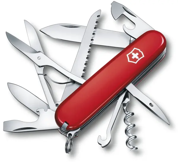 Cuțit de buzunar elvețian Victorinox – Huntsman, 15 functii, rosu