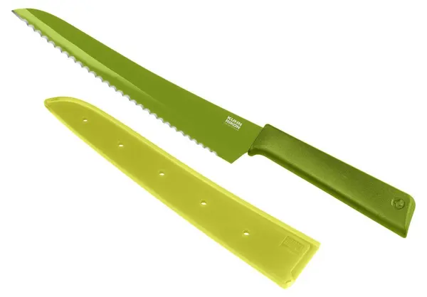 Cuțit de pâine Kuhn Rikon - Colori+, 20 cm, verde