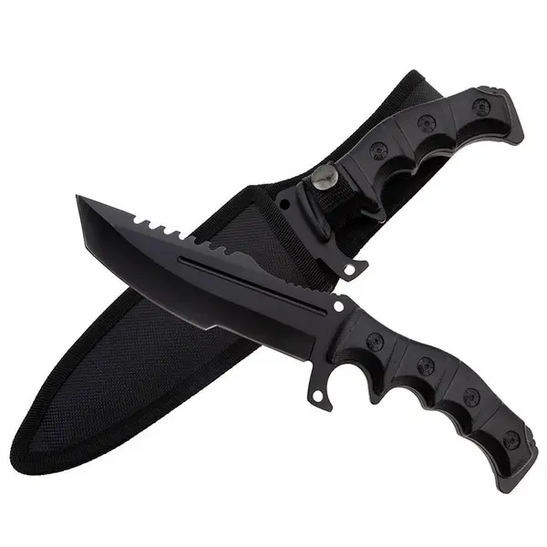 Cutit de vanatoare DEPOX , Element, 30.5 cm, otel inoxidabil, Negru