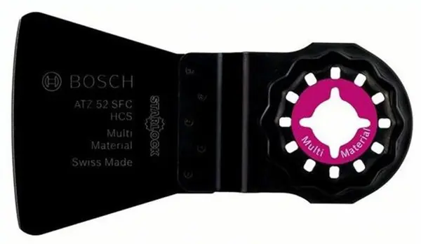 Cuțit flexibil pentru mașină multifuncțională Bosch - ATZ 52 SFC, HCS, 45 x 52 mm
