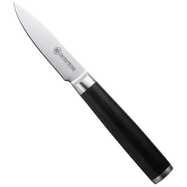Cutit otel Damask HRC 60 Konstanz, Carl Schmidt Sohn 071349, 9 cm, maner negru